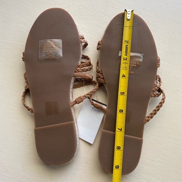 NWT/Madewell Leather Slide Sandals - Picture 8 of 12